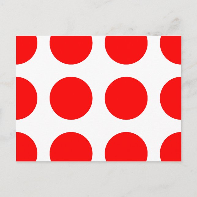Big Red Dots Postkarte (Vorderseite)