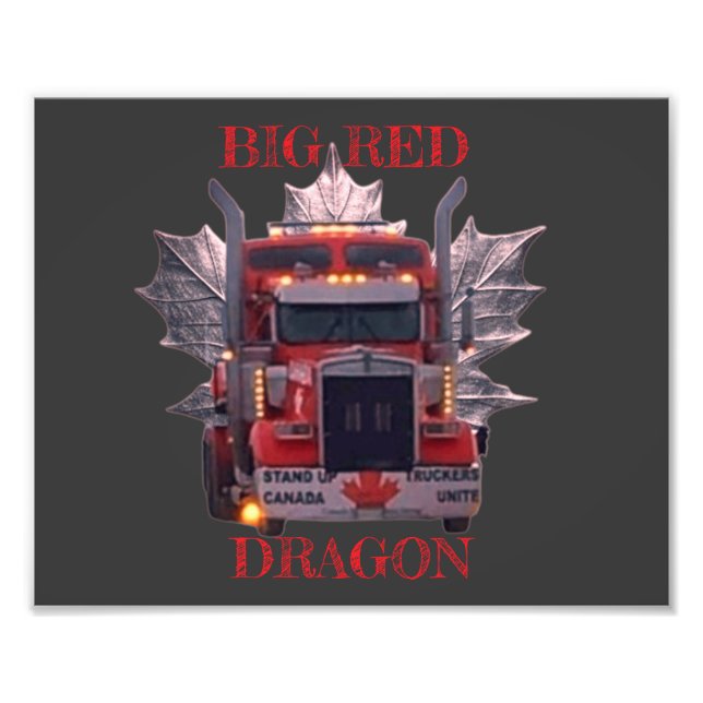 BIG RED DRAGON FOTODRUCK (Vorne)