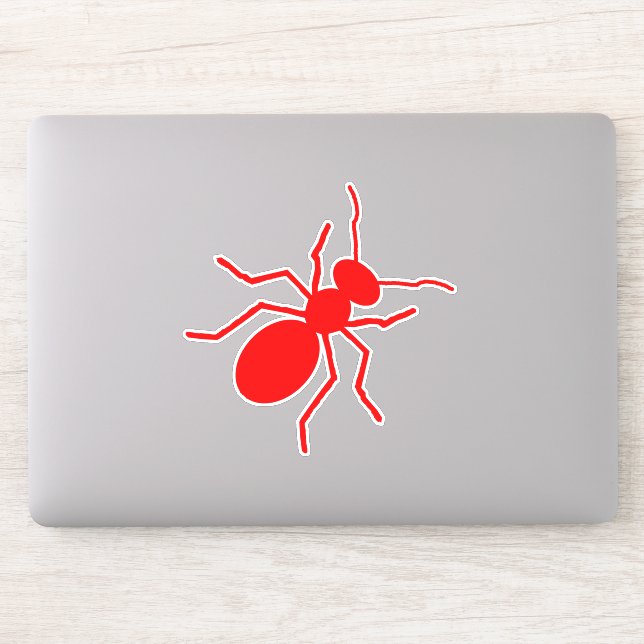 Big Red Fire Ants Crawling Aufkleber (Computer)