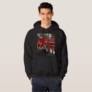 Big_Red Fire Motor, Mens Black Hooded Sweatshirt