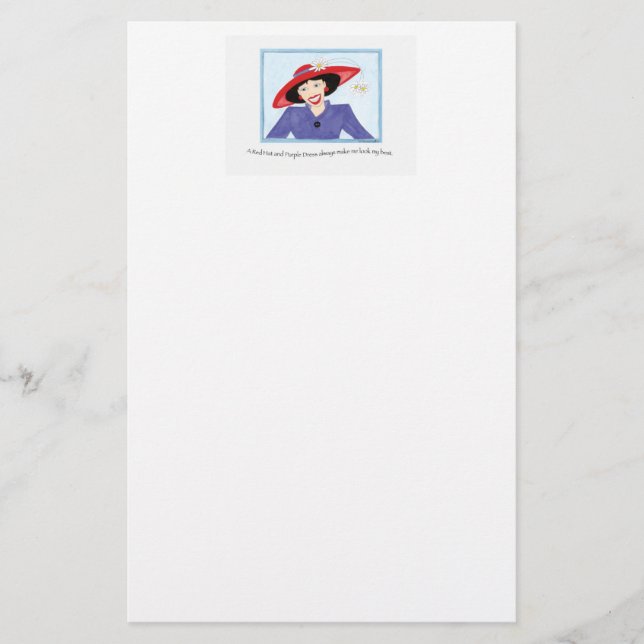 Big Red Hat Stationery Briefpapier (Vorderseite)