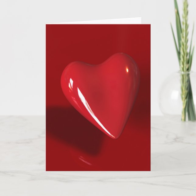 Big Red Heart Card Karte (Vorderseite)