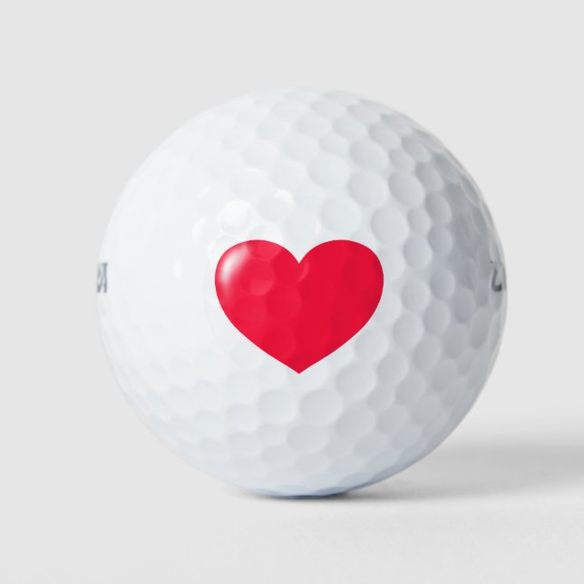 Big Red Heart Golfball (Vorderseite)