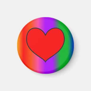 Big Red Heart Magnet