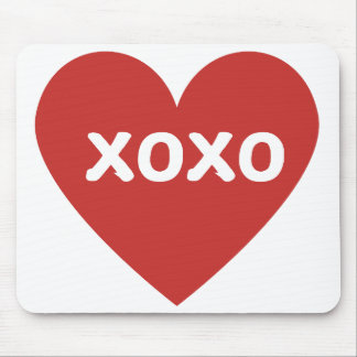 Big Red Heart Maus Pad Mousepad