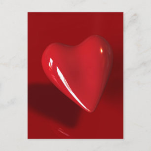 Big Red Heart Postcard Postkarte