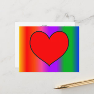 Big Red Heart Postkarte