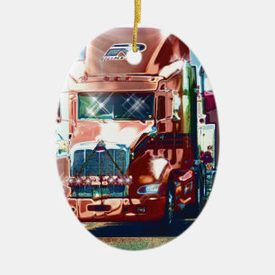 Big Red Heavy Lkw für Lkw & Lkw-Liebhaber Keramikornament
