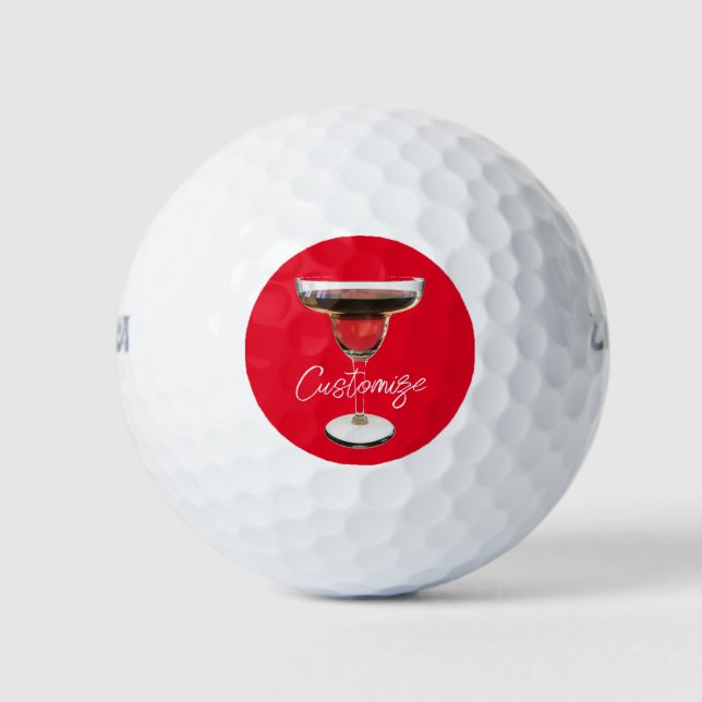 Big Red Margarita Cocktail Drink Thunder_Cove Golfball (Vorderseite)