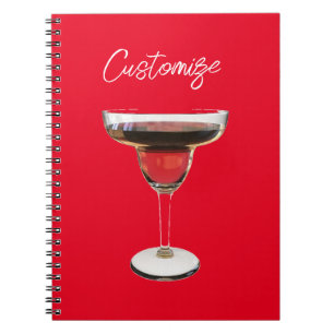Big Red Margarita Cocktail Drink Thunder_Cove Notizblock