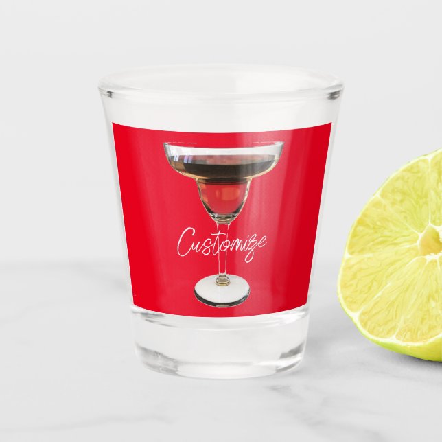 Big Red Margarita Cocktail Drink Thunder_Cove Schnapsglas (Vorderseite)