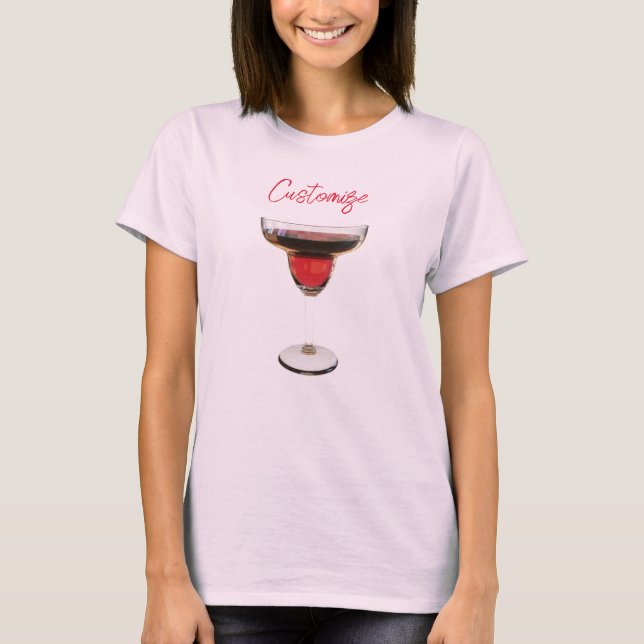 Big Red Margarita Cocktail Drink Thunder_Cove T-Shirt (Vorderseite)
