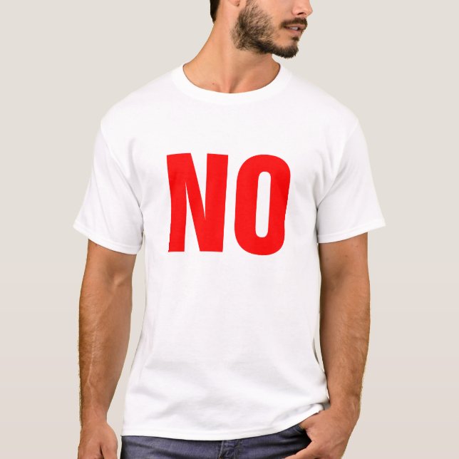 Big Red NO T-Shirt (Vorderseite)