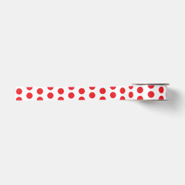 Big Red Polka Dots Towel Satinband