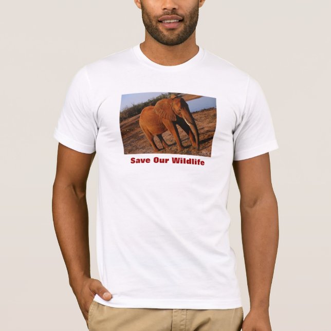 Big Red Rettete Our Wildlife T-Shirt (Vorderseite)