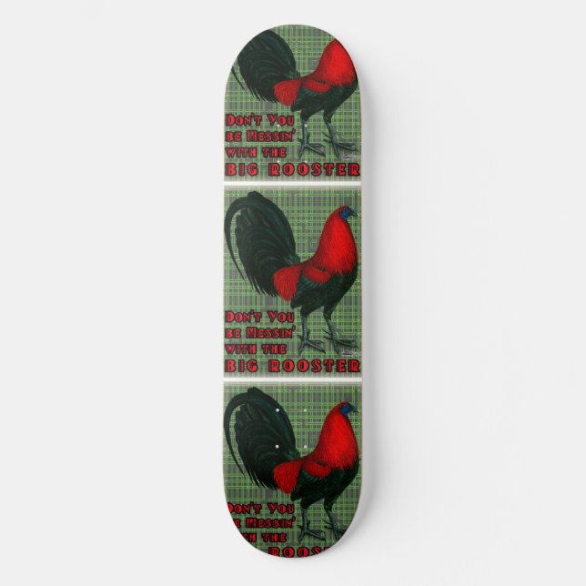 Big Red Rooster Skateboard (Vorderseite)