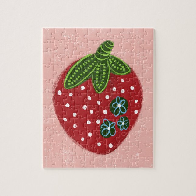 Big Red Strawberry Jigsaw Puzzle (Vertikal)
