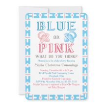 Big Reveal Baby shower Genre Reveal Invitation