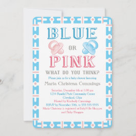 Big Reveal Baby shower Genre Reveal Invitation