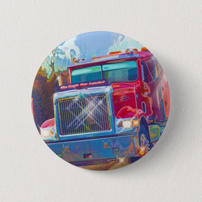 BIG RIG LKW & LKW für LKW-Liebhaber Button (Vorderseite)