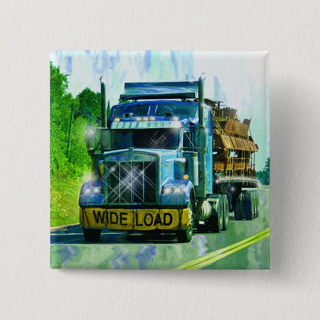 BIG RIG LKW & LKW für LKW-Liebhaber Button (Vorderseite)
