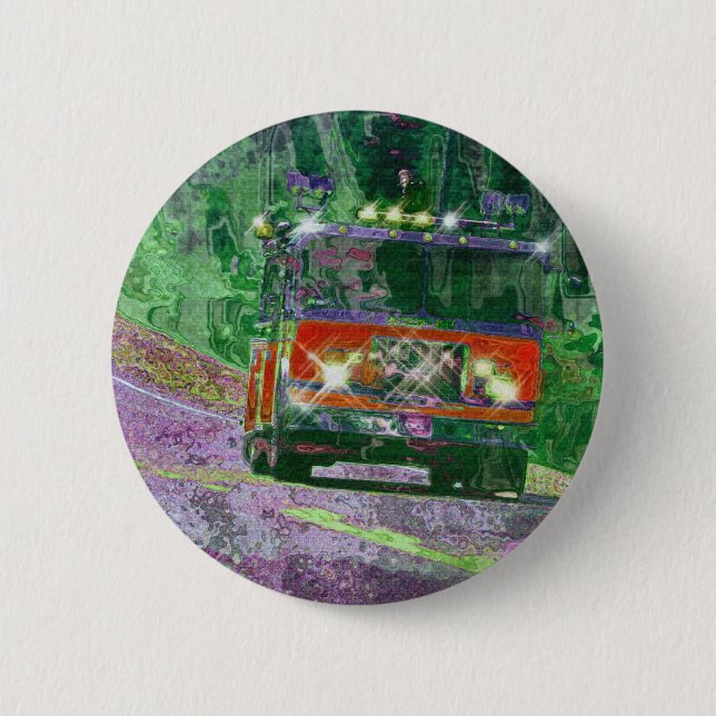 BIG RIG LKW & LKW für LKW-Liebhaber Button (Vorderseite)