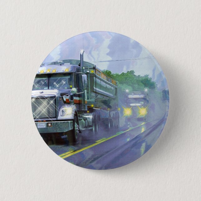 BIG RIG LKW & LKW für LKW-Liebhaber Button (Vorderseite)