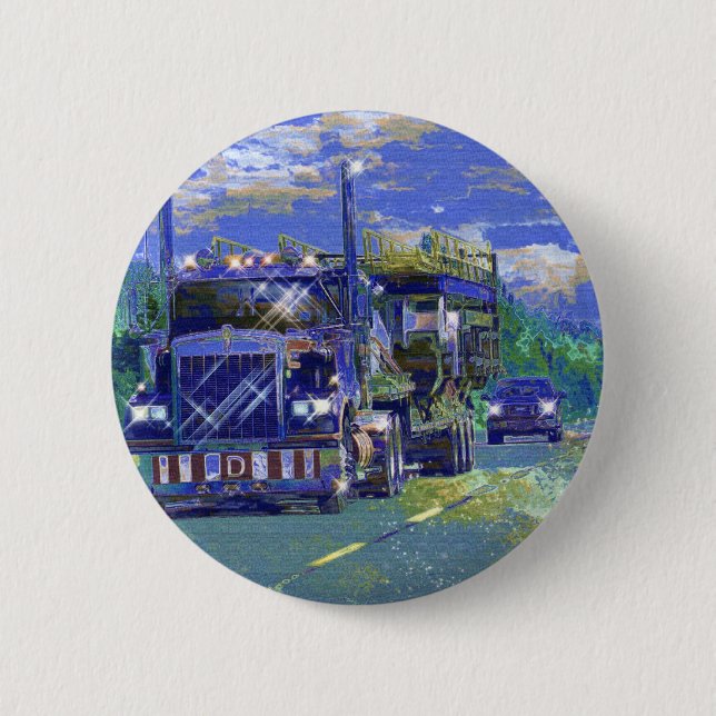 BIG RIG LKW & LKW für LKW-Liebhaber Button (Vorderseite)