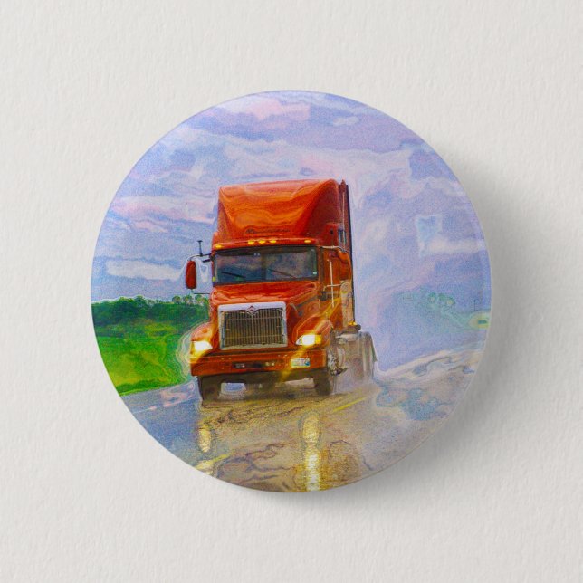 BIG RIG LKW & LKW für LKW-Liebhaber Button (Vorderseite)