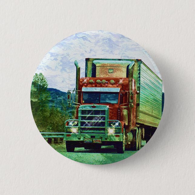 BIG RIG LKW & LKW für LKW-Liebhaber Button (Vorderseite)