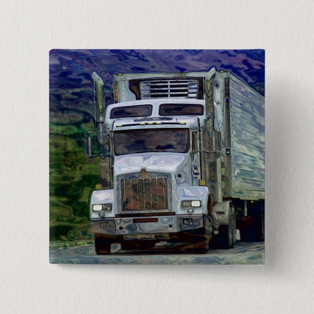 BIG RIG LKW & LKW für LKW-Liebhaber Button (Vorderseite)