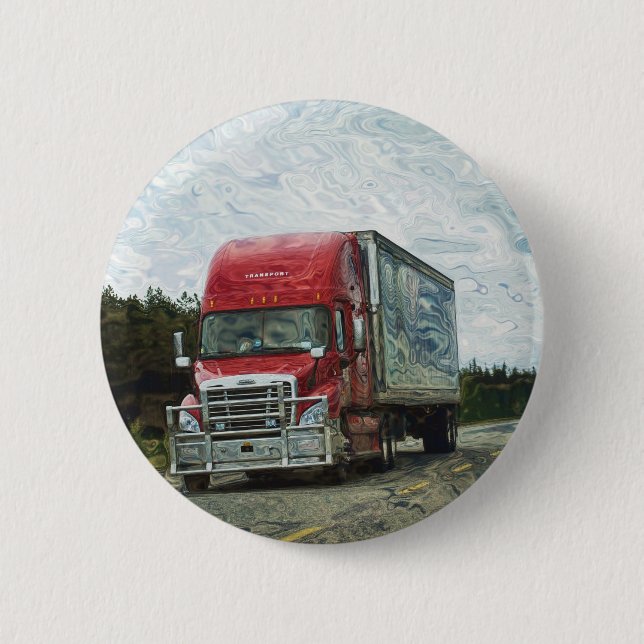 BIG RIG LKW & LKW für LKW-Liebhaber Button (Vorderseite)