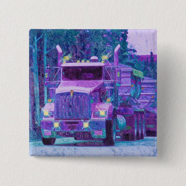 BIG RIG LKW & LKW für LKW-Liebhaber Button (Vorderseite)