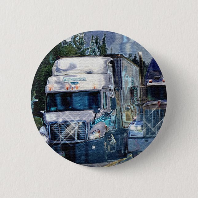 BIG RIG LKW & LKW für LKW-Liebhaber Button (Vorderseite)