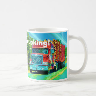 Big Rig Red Cargo Truck für Kinder und Lkw Kaffeetasse