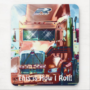 Big Rig Red Cargo Truck für Kinder und Lkw Mousepad