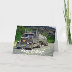 Big Rig Road-liner Truck-lover Carte d'anniversair