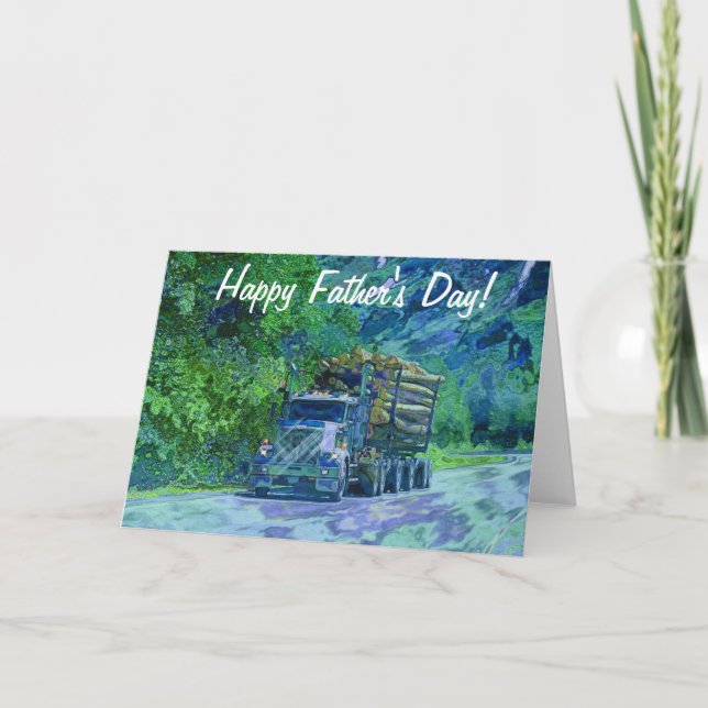 Big Rig Road-liner Truck-lover Carte d'anniversair (Devant)