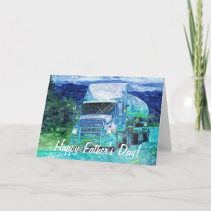 Big Rig Road-liner Truck-lover Carte d'anniversair