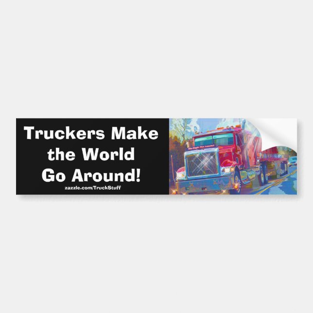 Big Rig Truckers Freightliner Autoaufkleber (Vorne)