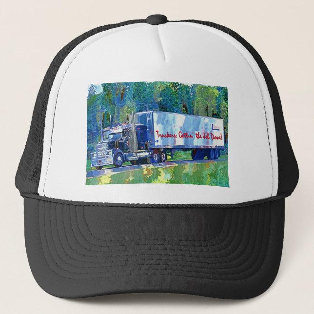 BIG RIGS TRUCK DRIVERS GEAR TRUCKER HATTE TRUCKERKAPPE (Vorderseite)