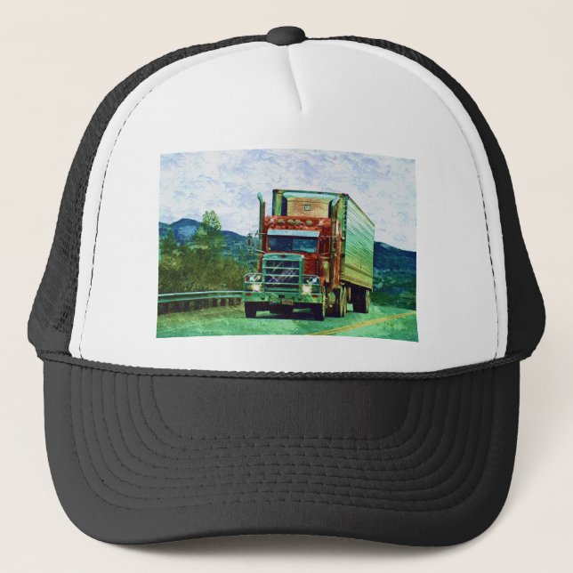 BIG RIGS TRUCK DRIVERS GEAR TRUCKER HATTE TRUCKERKAPPE (Vorderseite)
