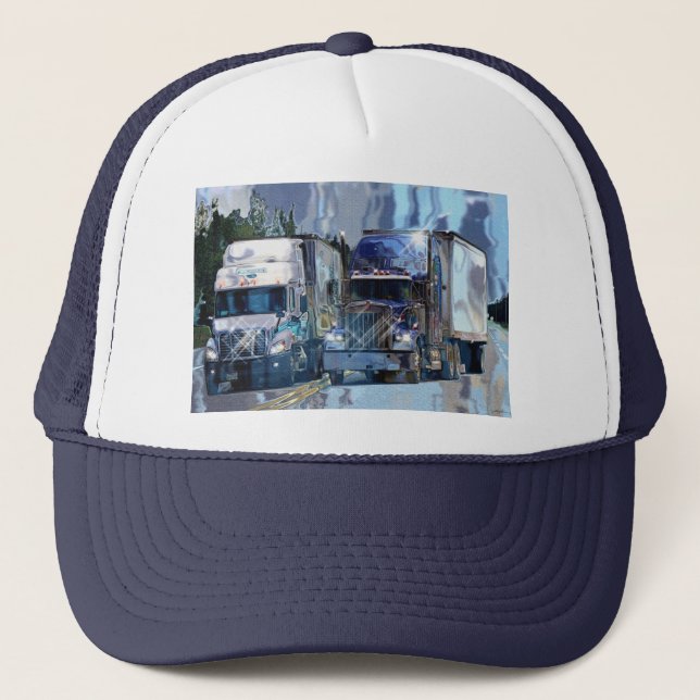 BIG RIGS TRUCK DRIVERS GEAR TRUCKER HATTE TRUCKERKAPPE (Vorderseite)