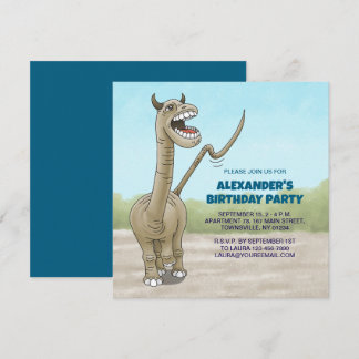Big Roaring Dinosaurier Einladung