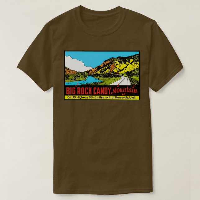 Big Rock Candy Mountain Utah Vintage T-Shirt (Design vorne)