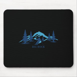 Big Rock Maine Ski Resort Skifahrer Mousepad