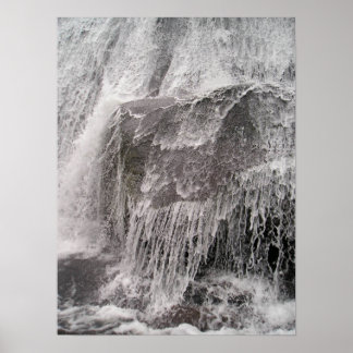 Big Rock Water Fall Poster