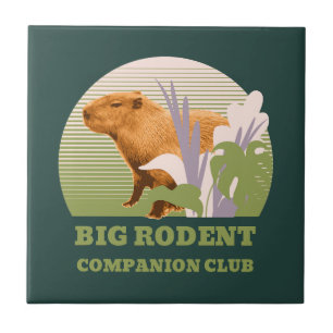 Big Rodent Companion Club Capybara Fliese