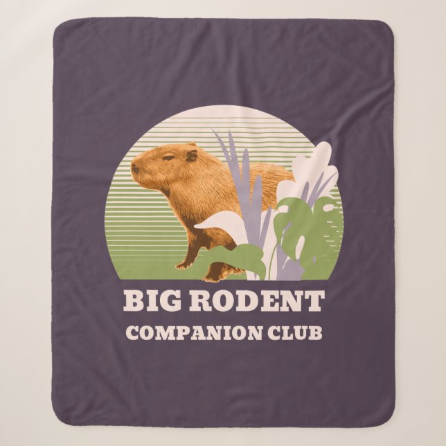Big Rodent Companion Club Capybara Sherpadecke (Vorderseite)