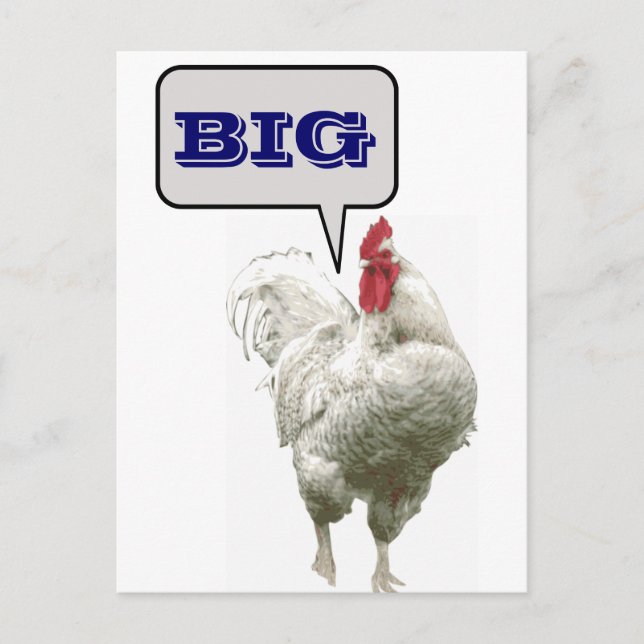 Big Rooster Postkarte (Vorderseite)